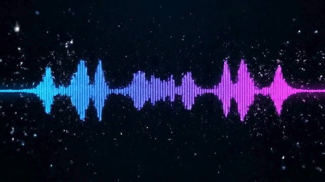 Music Beats Intro, Vibrant rhythm-synced intro with colorful waveforms and pulsing lights, ideal for DJs, music channels, or festival promos