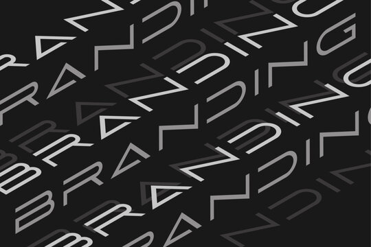 Abstract geometric branding letter pattern in black and white modern background