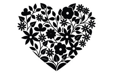 colorful-heart-shape-made-from-flowers--seasonal-b.eps