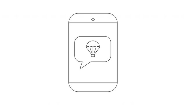 Delivery App Icon Animation - Modern Technology and Convenience.