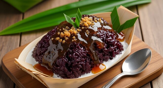 makanan sokko dengan saus gula merah