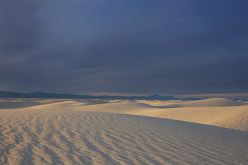 White sand dunes