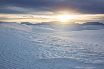 White sand dunes