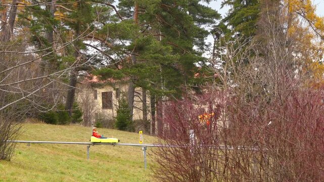 Bobsleigh track in Tatranska Lomnica, Slovakia