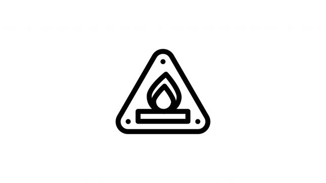 flammable animated icon