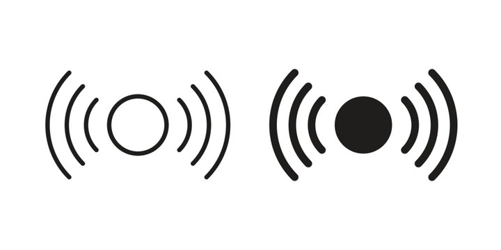 Go live icon. simple thin line icon vector illustration pack on white