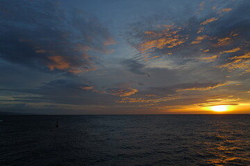 Fototapeta premium sunset over the sea