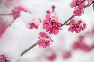 茨城県笠間市　愛宕神社の雪景色