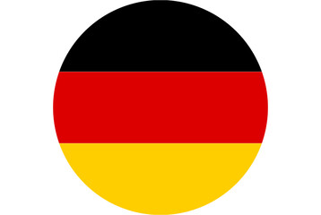 Obraz premium German flag emblem in a circle, representing national pride and identity