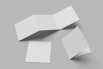 blank Square mockup template illustration
