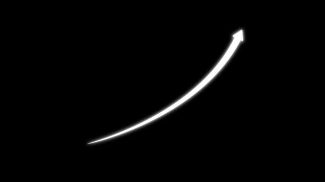 business graph up arrow animation 4k video. Business Growth And Success Arrow. Concept of growth and profit.Abstract arrow business graph icon animation 4k video...