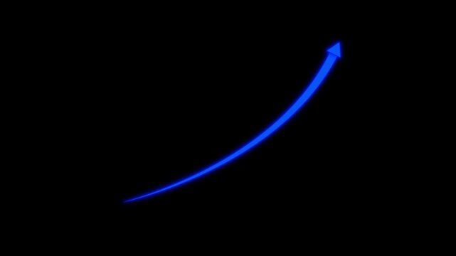 business graph up arrow animation 4k video. Business Growth And Success Arrow. Concept of growth and profit.Abstract arrow business graph icon animation 4k video...