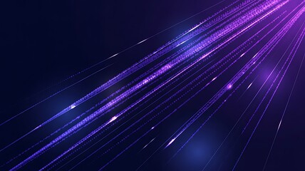 Abstract purple light streaks with dynamic motion effect on dark background
