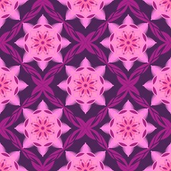 Fototapeta premium Seamless pattern with flowers 