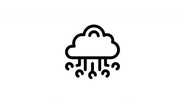 cloud computing animated icon