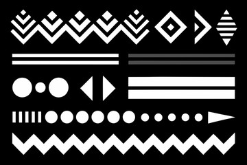 Geometric pattern with various shapes and lines