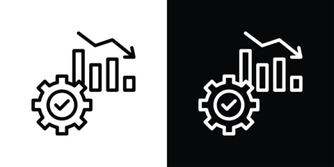 Crisis Management Icon Sheet Black And White