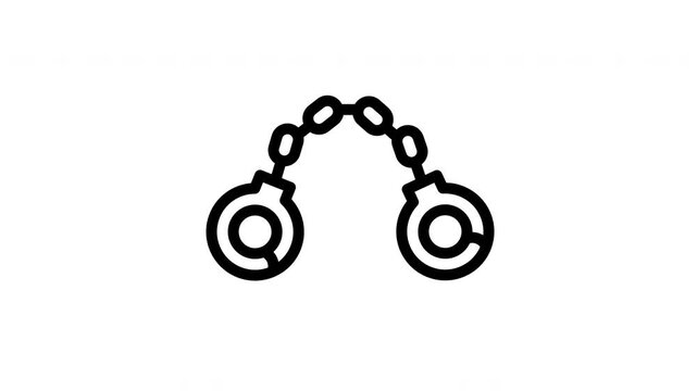 handcuffs animated icon