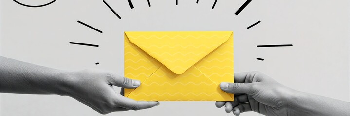 Hand delivered yellow envelope