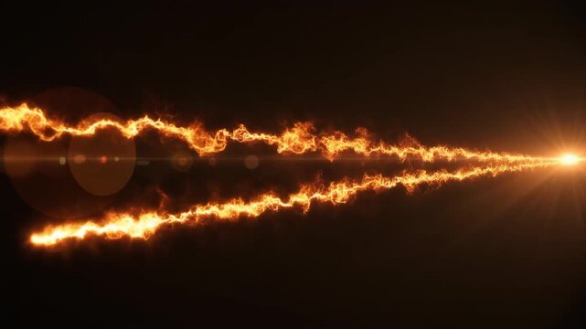 炎フレア射出中央余白動画