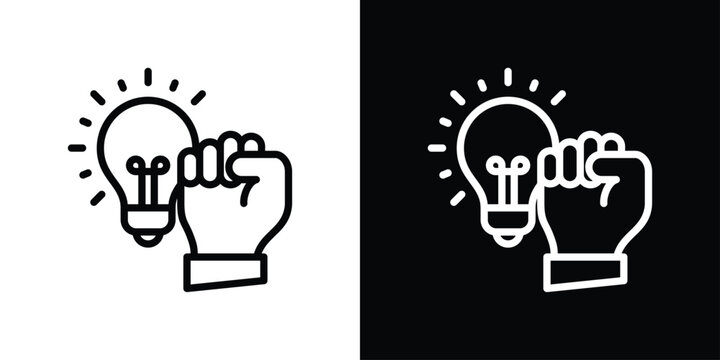 Empowerment Icon Sheet Black And White