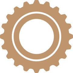 Modern gear icon for technology and innovation projects