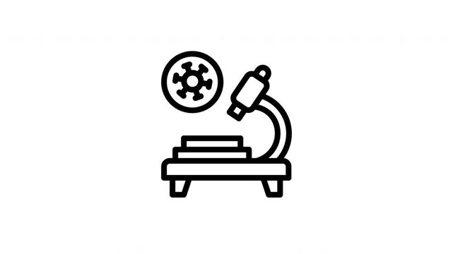 microscope animated icon
