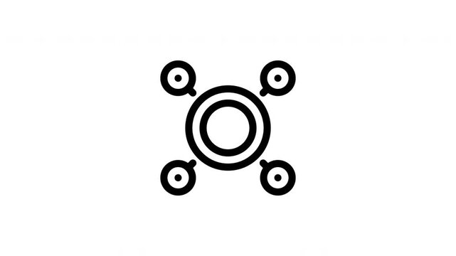 network topology animated icon