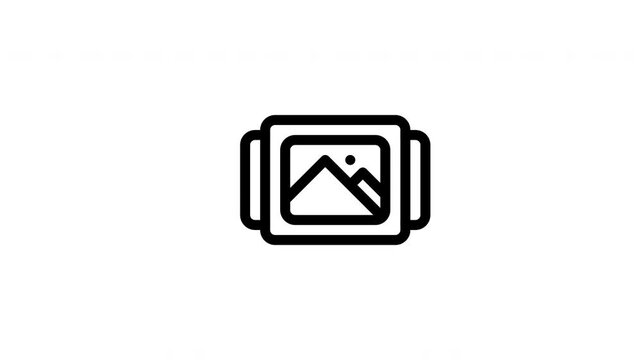 photo slides animated icon