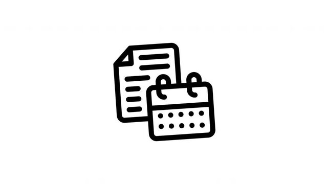 planning animated icon
