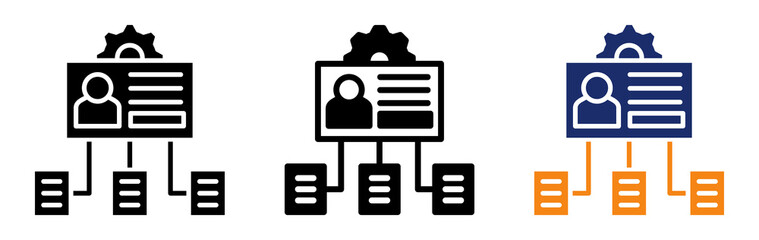 Identity Framework Icon Collection Glyph & Mixed Style 