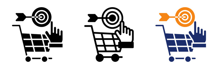 Purchase Intent Icon Collection Glyph & Mixed Style 