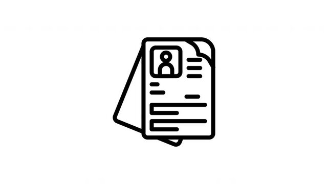 resume animated icon