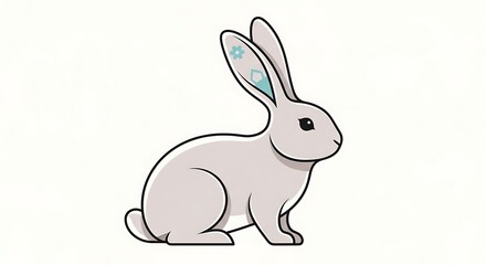 Obraz premium Illustration of a rabbit