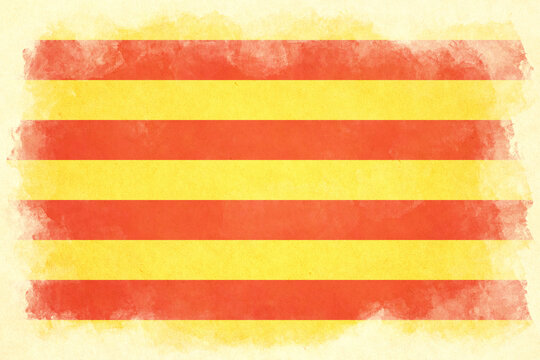 Catalonia - vintage flag