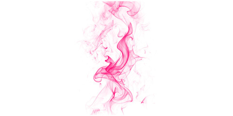 Naklejka premium A vibrant pink smoke rises against a dark background