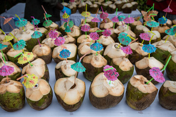 Coconut palm tree seed fruit drink beverages delicious yummy kenya coast