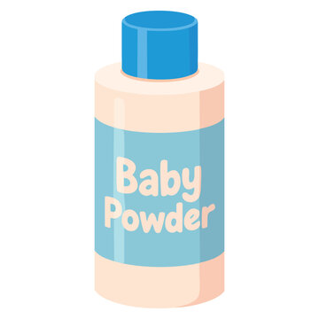 Vector illustration of baby powder isolated clean icon perfect for baby care hygiene cosmetic products packaging and parenting related creative projects