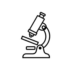 Microscope Line Icon