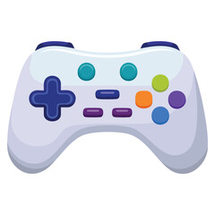 Vector illustration of gamepad icon in modern design style ideal for gaming console entertainment esports interface and interactive media related visuals © Nass Studio
