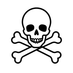 Skull And Crossbones Vector Icon