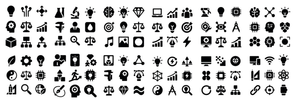 Business and science icon collection