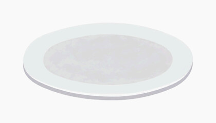 empty white plate