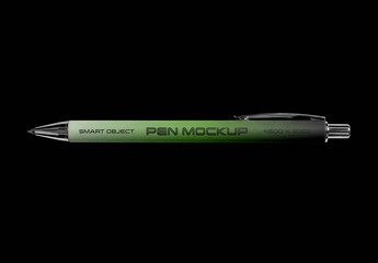 Branded Retractable Pen Mockup