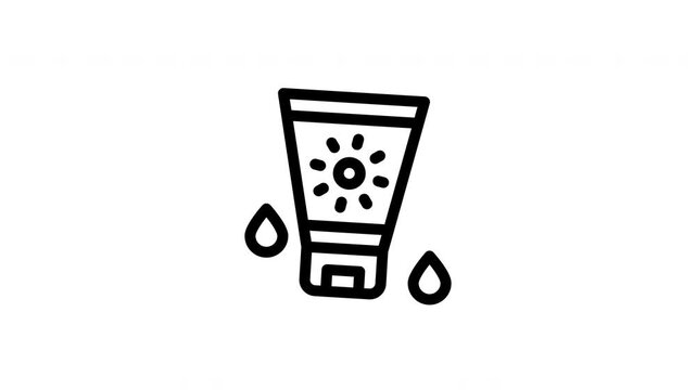 sunscreen animated icon