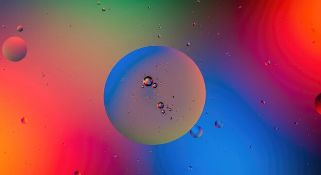 Abstract background texture resembling a holographic film or a shimmering oil slick with intense, fluid color gradients and reflections ,vivid ,blue ,sci-fi