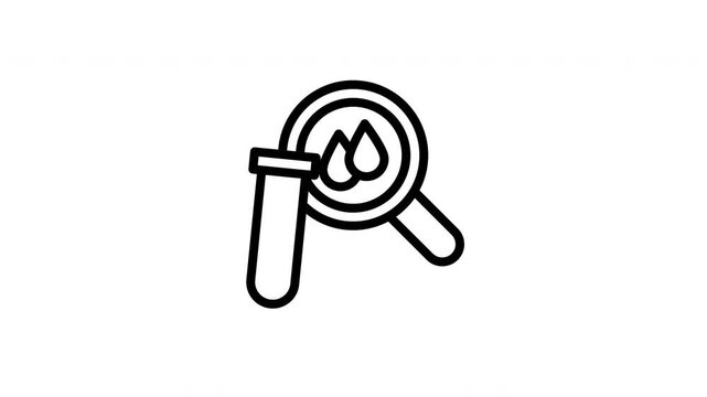 test tube animated icon