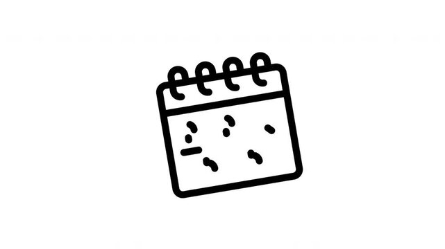 timeline animated icon