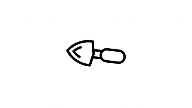 trowel animated icon