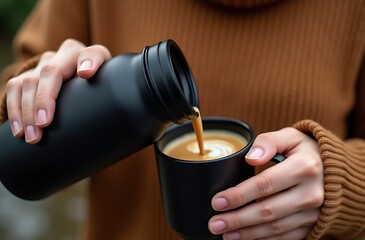 woman holding a cup of coffee